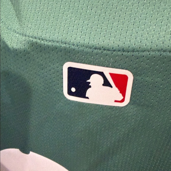 Nike Green Red Sox Jersey with Yellow Accents - Picture 4 of 6